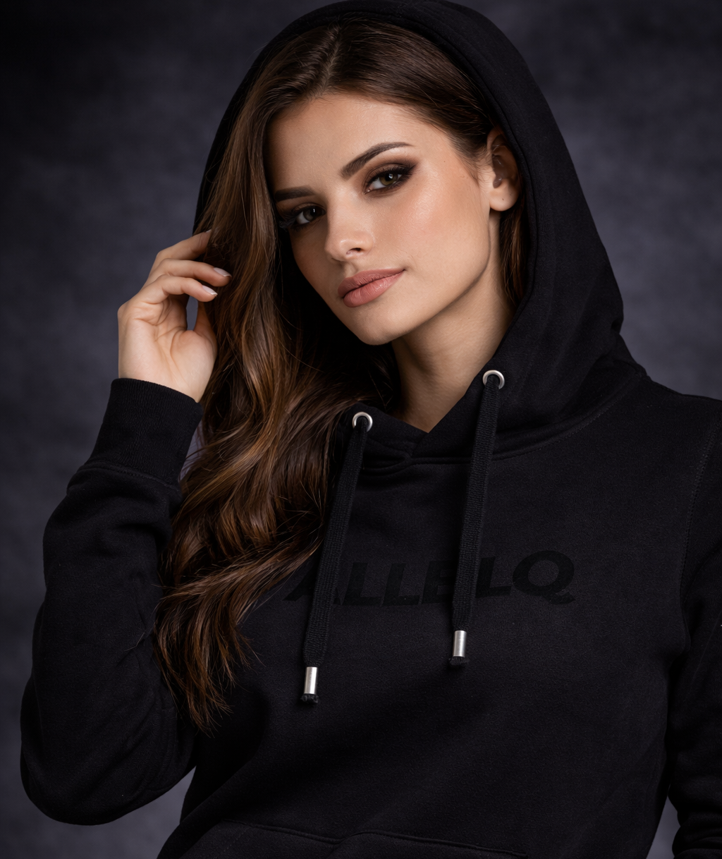 ALLBLQ Cross Neck Hoodie